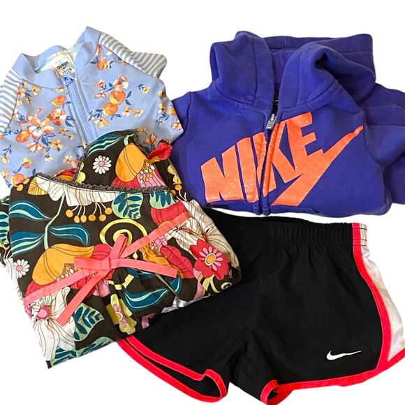 Kids 2T Bundle Nike Jacket Short Blueberi Dress OshKosh Swimsuit Summer Vacation - Picture 7 of 8